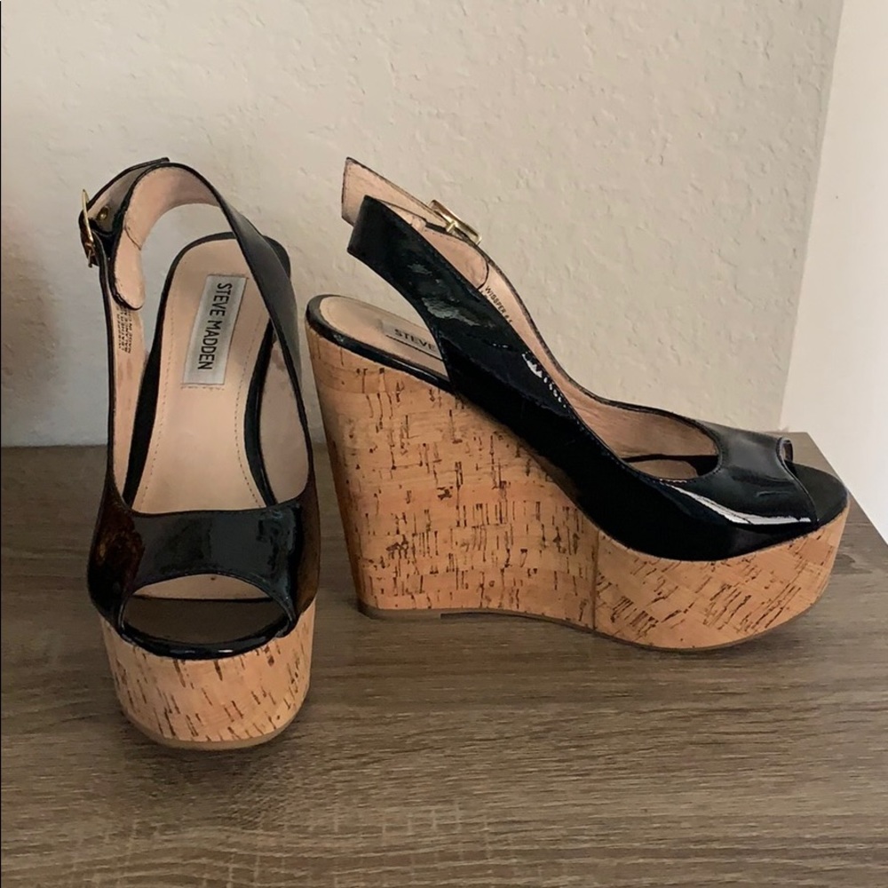 Used Steve Madden Black Patent.